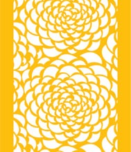 Scrollwork wedding cake stencil