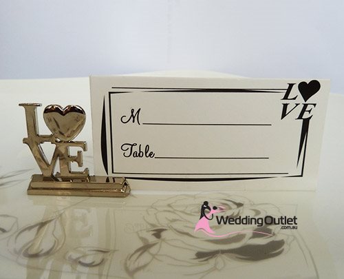 50 x LOVE Name card holders wedding bomboniere
