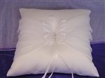 Elegant Satin Ring Pillow Ivory