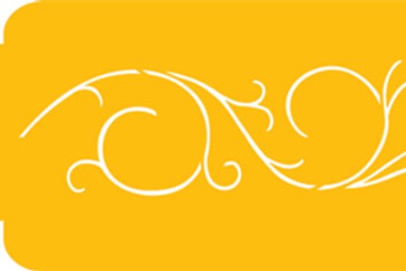 Scrollwork Wedding Cake Stencil