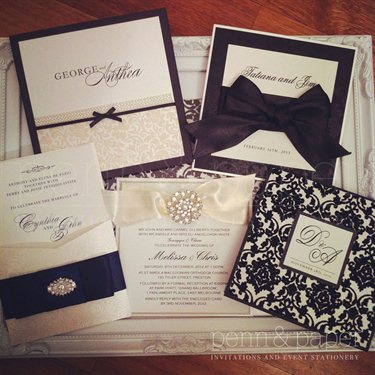 Penn & Paper Invitations and Event Stationery Wedding Invitations