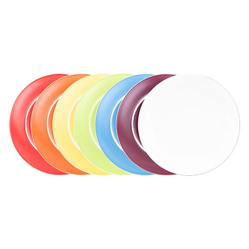 Gelati Collection - Dinner Plate - Set Of 6 Assorted Colours