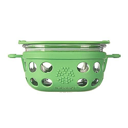 Glass Food Storage - 1 Cup - Grass Green - Lifefactory