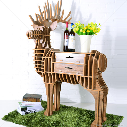 Deer Puzzle Table With Drawers Wedding Gift Registry Easy