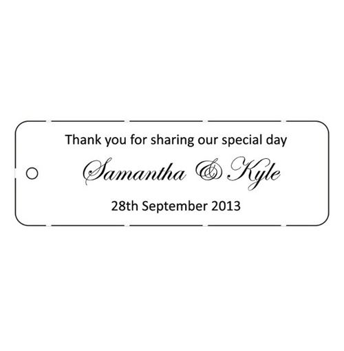 Wedding Favor tagsBuy wedding favor tags onlineEasy Weddings ...