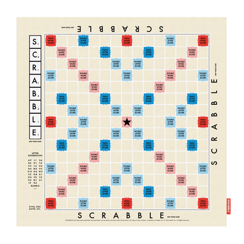 Scrabble Tea Towel